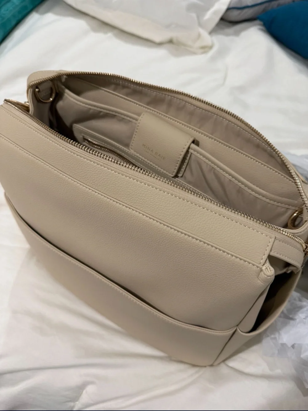 Minimal Cream Baby Backpack Bag